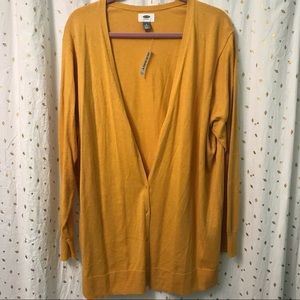OLD NAVY Size 3x Golden Mustard Cardigan